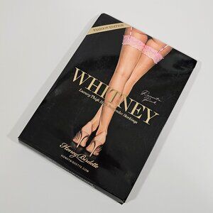 Honey Birdette Whitney Romantic Pink Thigh High Suspender Stockings Size L